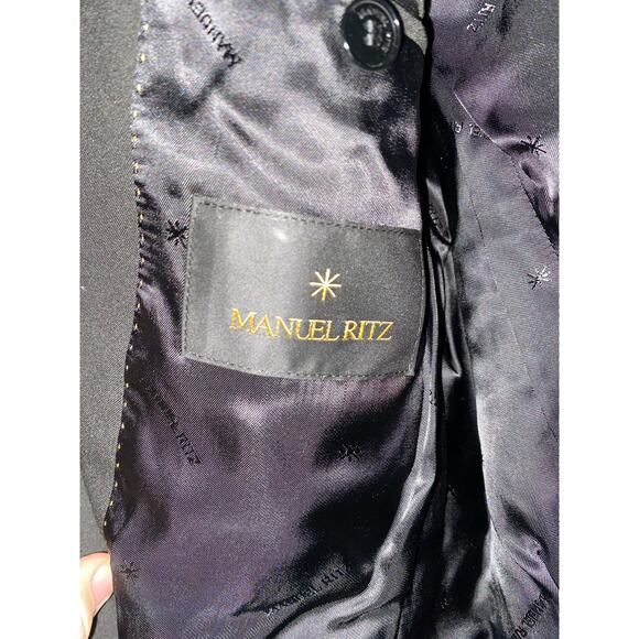 NWT Manuel Ritz black sport coat Italian size 48 - Picture 6 of 9